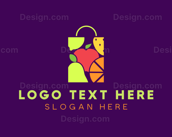 Fruit Shopping Bag Logo