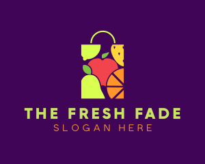 Fruit Shopping Bag logo design