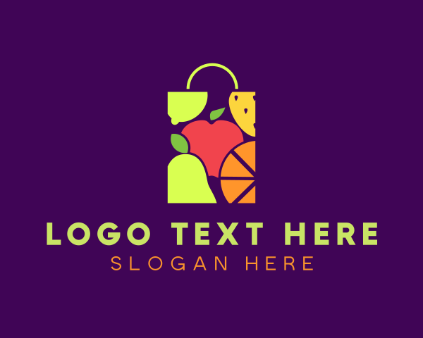 Grocery Bag logo example 3