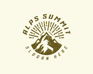 Mountain Peak Hiking logo design