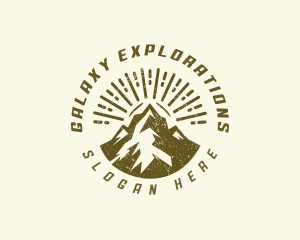 Mountain Peak Hiking logo design