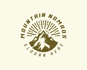 Mountain Peak Hiking logo design