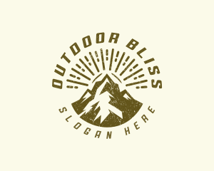 Mountain Peak Hiking logo design