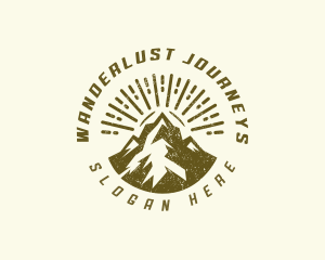 Mountain Peak Hiking logo design