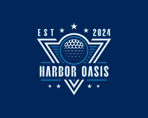 Golf Ball Tournament logo design