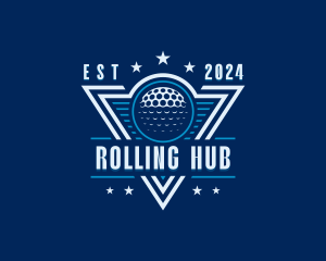 Golf Ball Tournament logo design