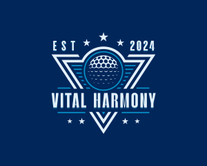 Golf Ball Tournament logo design