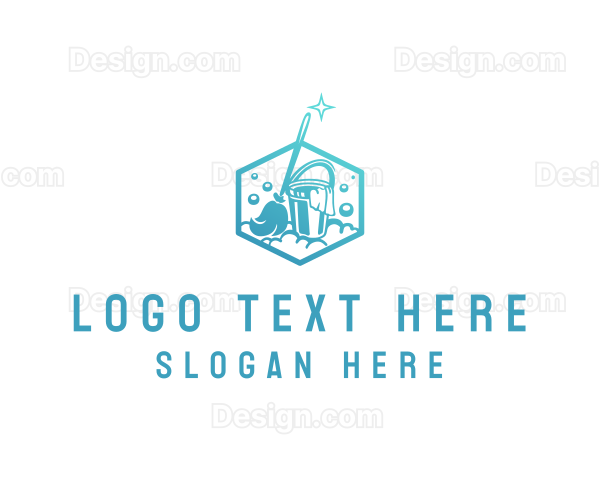 Cleaning Mop Bucket Logo