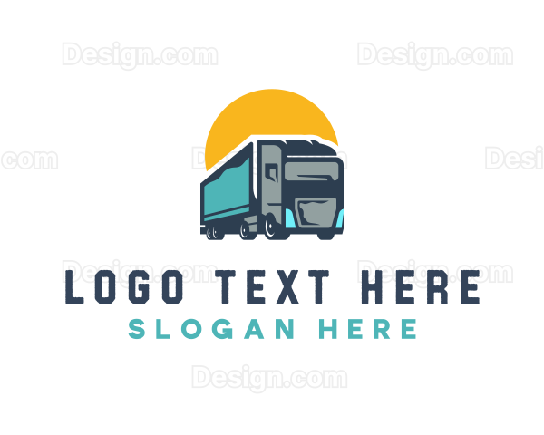 Trucking Cargo Delivery Logo