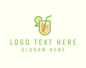 Healthy Juice Beverage  Logo