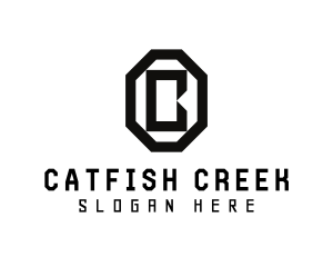 Geometric Octagon Letter C logo