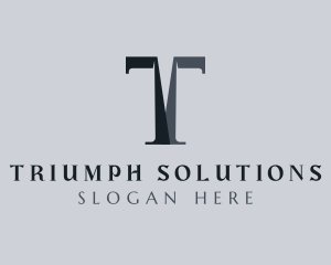 Legal Firm Corporation Letter T logo design