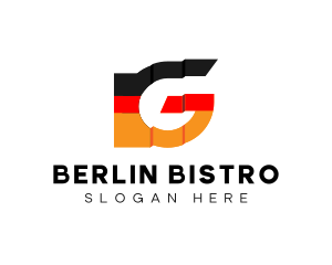 German Flag Letter G  logo