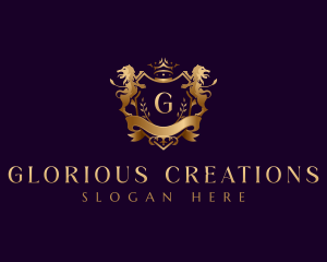 Lion Royalty Decorative logo design