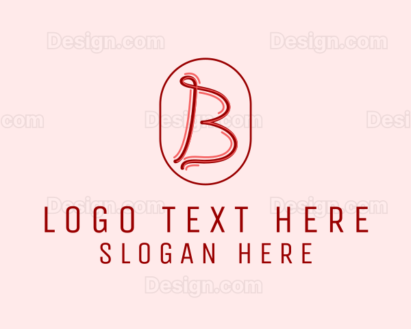 Handwritten Letter B Logo