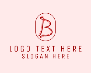 Letter B - Handwritten Letter B logo design
