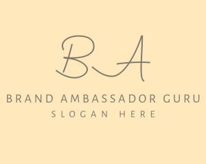 Luxury Elegant Handwritten logo design