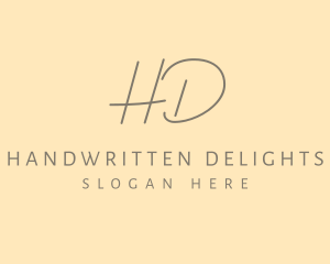 Luxury Elegant Handwritten logo design