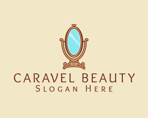 Antique Elegant Vanity Mirror logo design