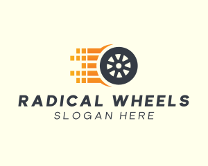 Fast Automotive Wheel logo design