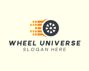 Fast Automotive Wheel logo design