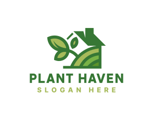 Home Garden Plant logo design