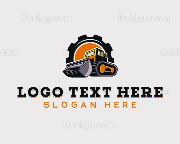 Excavator Gear Machine Logo