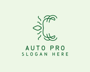 Sustainable Leaf Letter logo