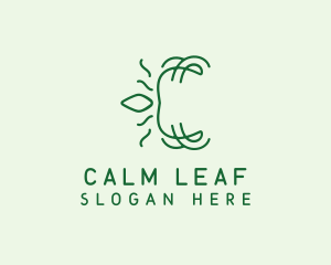 Sustainable Leaf Letter logo design