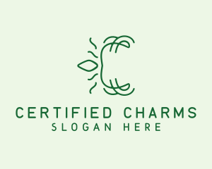 Sustainable Leaf Letter logo design