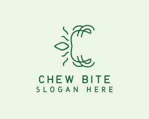 Sustainable Leaf Letter logo design