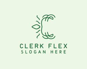 Sustainable Leaf Letter logo design