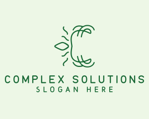 Sustainable Leaf Letter logo design