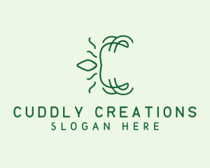 Sustainable Leaf Letter logo design