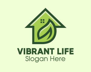 Green Living Real Estate  logo design