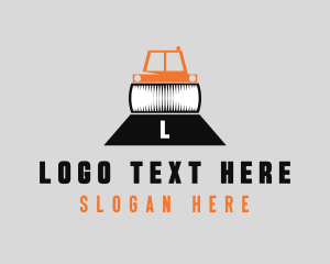 Construction Road Roller Logo