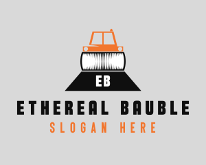 Construction Road Roller logo design