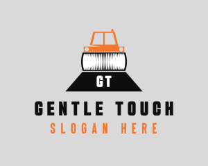 Construction Road Roller logo design