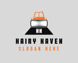 Construction Road Roller logo design