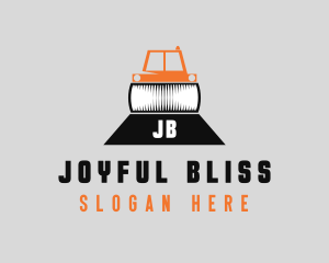 Construction Road Roller logo design