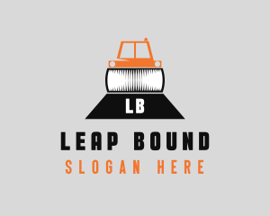 Construction Road Roller logo design