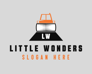 Construction Road Roller logo design