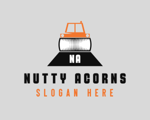 Construction Road Roller logo design