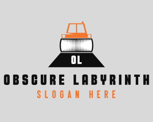 Construction Road Roller logo design