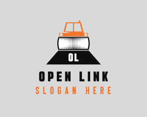 Construction Road Roller logo design