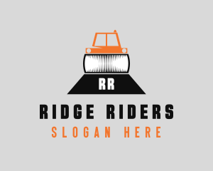 Construction Road Roller logo design