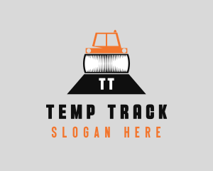 Construction Road Roller logo design