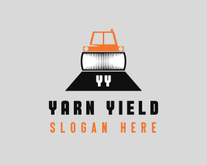 Construction Road Roller logo design