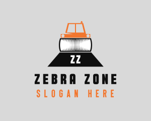 Construction Road Roller logo design