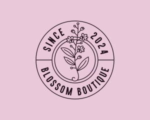 Floral Feminine Boutique logo design